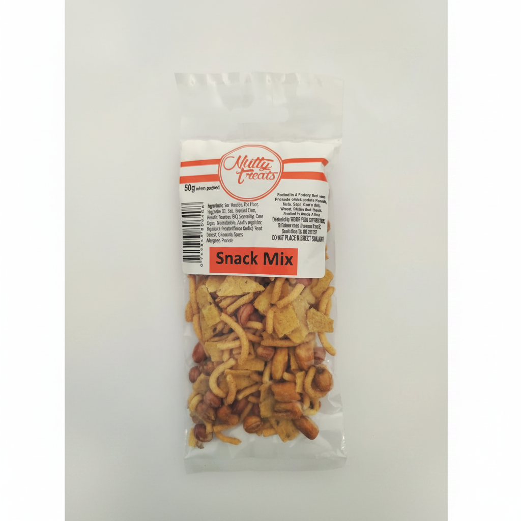 Nutty Treats Snack Mix 50g - savoury BBQ snack bag