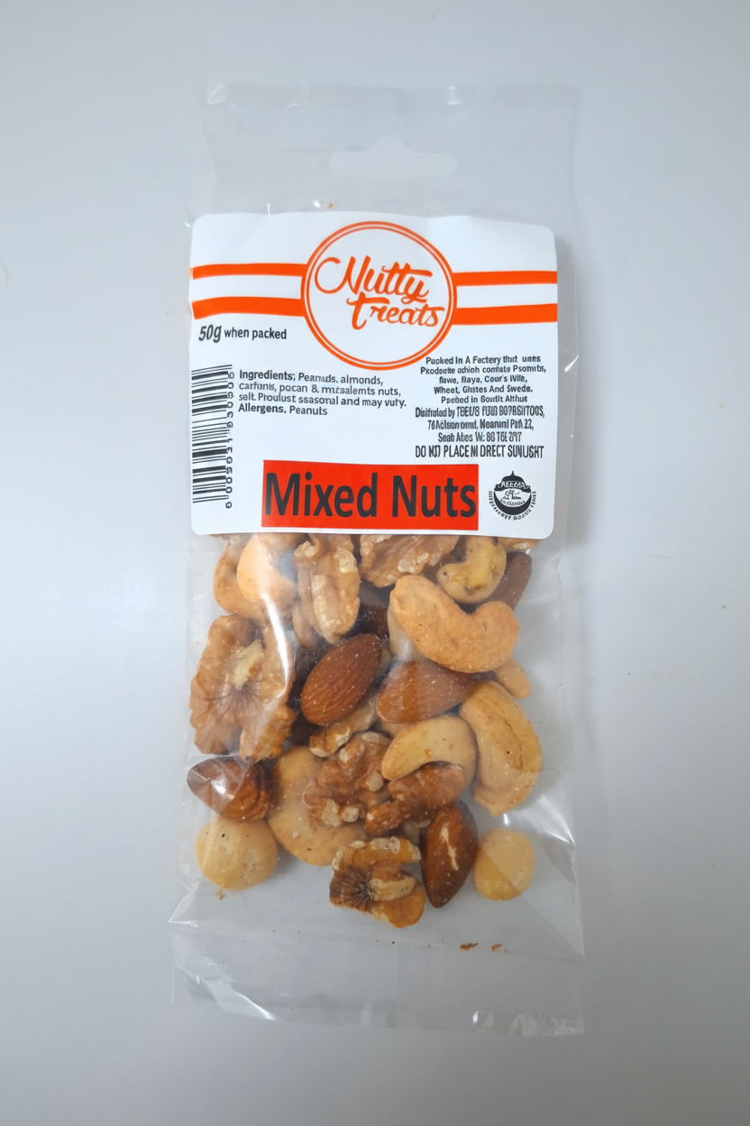 Mixed Nuts 50g - Nutty Treats