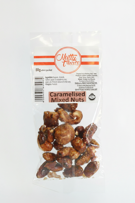 Nutty Treats Caramelised Mixed Nuts 10 x 50g