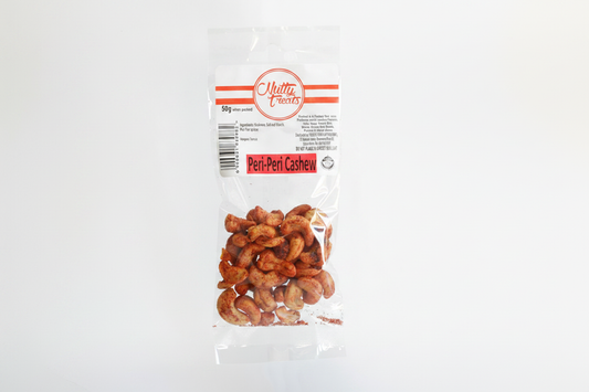 Peri-Peri Cashew Nuts 50g by Nutty Treats